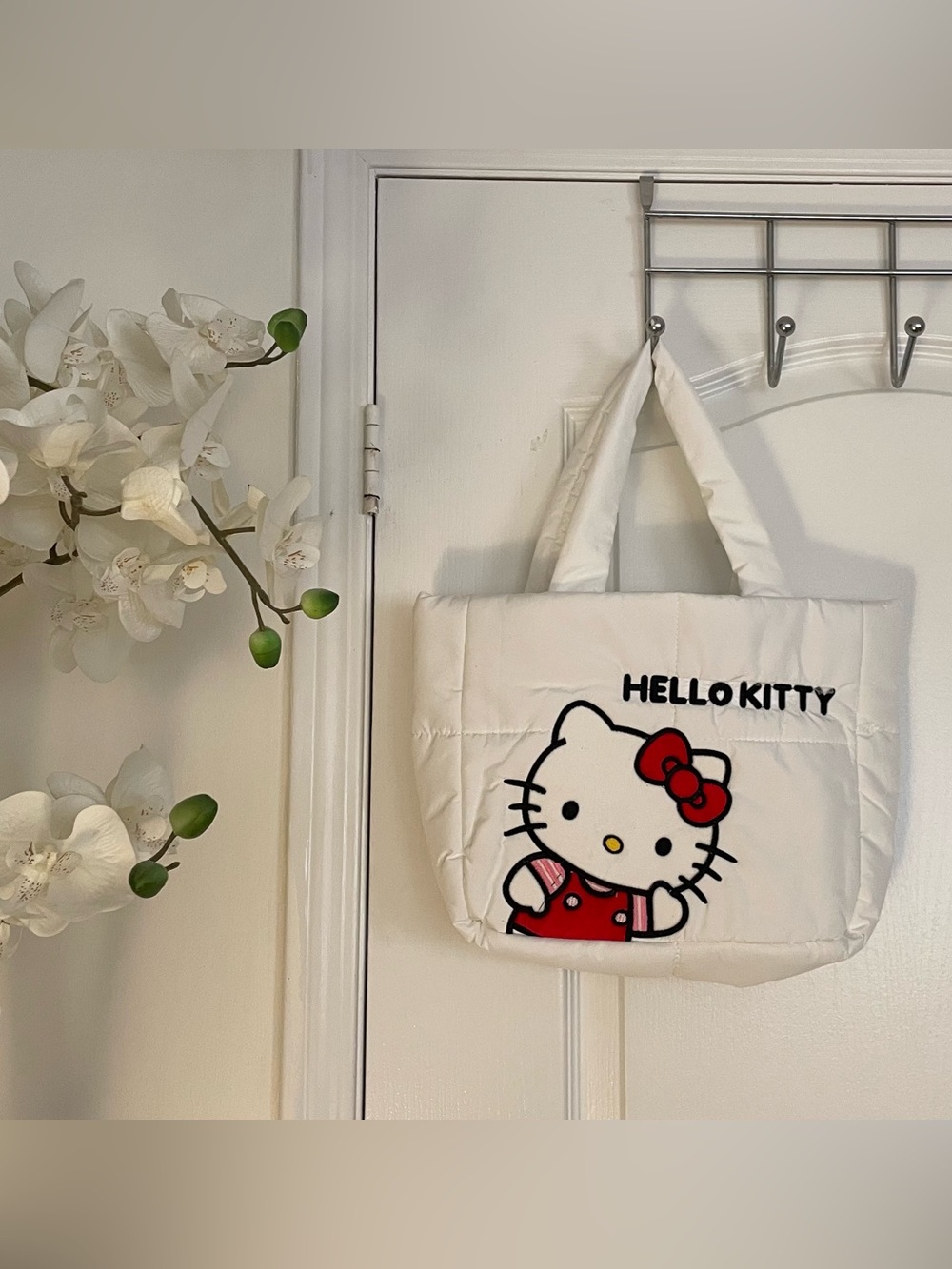 Hello Kitty Puffer Tote Bag